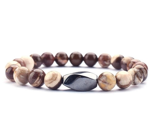 Gemstone choco bead bracelets